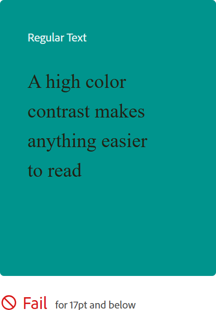 Illustration of a font that is small and creates higher cognitive load and difficulty in readying