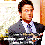 A man with the caption: That idea is literally the greatest idea I have ever heard in my life.